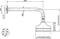 Верхний душ Nicolazzi Classic Shower 5702CR20