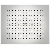 Bossini Rectangular Потолочный душ встраиваемый 57x47 см, 1 вид струи, LED RGB, цвет: chrome H37455.030