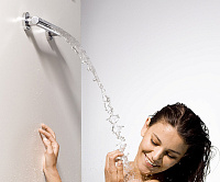 Bossini Cascata-Wall Верхний душ поворотный, 1 вид струи, цвет: chrome I00271.030