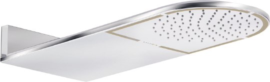 Kludi A-QA Верхний душ 25x60 см, с 1 режимом струи, на стену, цвет: хром 6487005-00