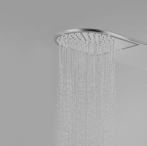 Kludi A-QA Верхний душ 25x60 см, с 1 режимом струи, на стену, цвет: хром 6487005-00