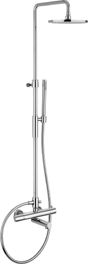 Paffoni Birillo Душевая стойка с верхним душем, цвет: хром ZCOL721LIQCR