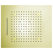 Bossini Dream Потолочный душ встраиваемый 57x47 см, 3 вида струи, хромотерапия, цвет: satined gold H38935.043