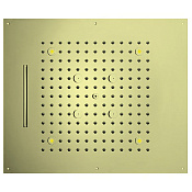 Bossini Dream Потолочный душ встраиваемый 57x47 см, 3 вида струи, LED RGB, цвет: gold H38935.021