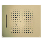 Bossini Dream Потолочный душ встраиваемый 57x47см, 3 вида струи, LED RGB, цвет:antique brass, bronze H38940.022