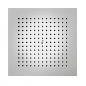 Bossini Cube Потолочный душ встраиваемый 47 см, 1 вид струи, цвет: mat brushed stainless steel H38459.075