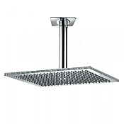 Bossini Rectangular Верхний душ 50x40 см, 1 вид струи, кронштейн потолочный 30 см, цвет: chrome H35369.030