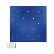 Bossini Dream Потолочный душ встраиваемый 100 см, 1 вид струи, LED RGB, цвет: chrome WI0373.030