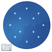 Bossini Oki Потолочный душ встраиваемый d100 см, 1 вид струи, LED, цвет: chrome WI0374.030