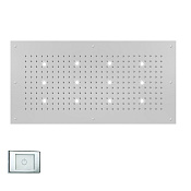 Bossini Rectangular Потолочный душ встраиваемый 100x50 см, 1 вид струи, LED, цвет: chrome WI0382.030