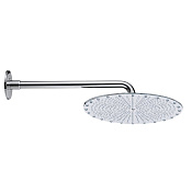 Bossini Oki Верхний душ 40 см, 1 вид струи, кронштейн настенный 40 см, цвет: chrome H77601.030