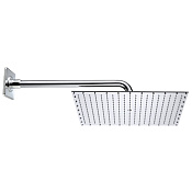 Bossini Rectangular Верхний душ 40x30 см, 1 вид струи, кронштейн настенный 38 см, цвет: chrome H77607.030