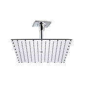 Bossini Rectangular Верхний душ 40 см, 1 вид струи, кронштейн потолочный 15 см, цвет: chrome H29604.030