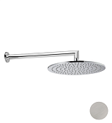 Cisal Shower Верхний душ d30 см, 1 вид струи, кронштейн настенный 40 см, цвет: brushed nickel DS0136202F