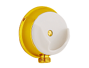 Cisal Arcana Держатель для ручного душа настенный, с выводом для воды, цвет: 24k gold AR00364024