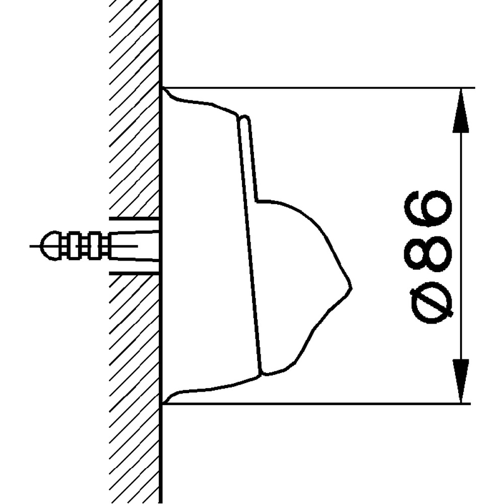Cisal Arcana Держатель для ручного душа настенный, цвет: 24k gold AR00362024
