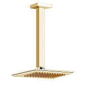 Gessi Eleganza Верхний душ 14x22 см, кронштейн потолочный под заказ, цвет: gold CCP brushed 46150#087