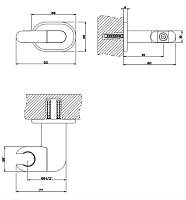Gessi Goccia Держатель для ручного душа поворотный, цвет: chrome 33760#031