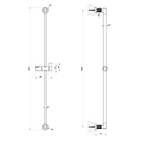 Gessi Inciso Душевая штанга 84,1 см, цвет: gold PVD 58144#246