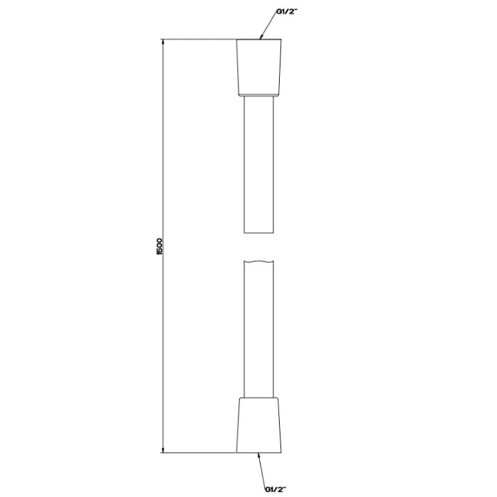Gessi Ingranaggio Душевой шланг Darkflex 150 см, цвет: chrome 54137#031
