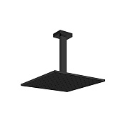 Gessi Rettangolo Верхний душ 30x30 см 1 вид струи, кронштейн потолочный 28,6 см, цвет: matte black 15186#299