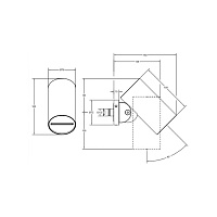 Gessi Spotwater Верхний душ настенный 7,9 см 1 вид струи водопад, цвет: chrome 57267#031