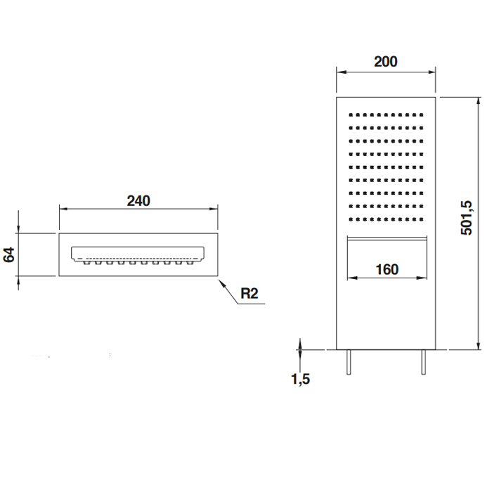 Bongio Soffioni Верхний душ, brushed steel 00889ASLL