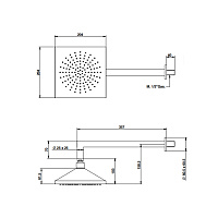 Bongio Stelth Душевая головка, цвет хром 01881CR00