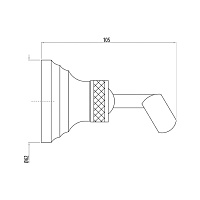 Gattoni Programma Doccia Держатель для лейки, цвет: золото 6235/PDDOoro