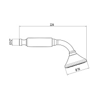 Gattoni Programma Doccia Лейка ручная для душа, цвет: хром 6480/PDCOcr