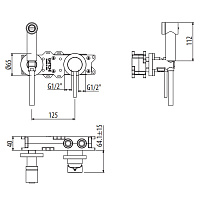 Gattoni GBox Набор встроенный, цвет: Bianco Opaco 9112/91BO