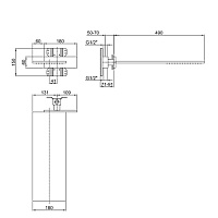 Fantini Milano Верхний душ, нерж. сталь 86 93 8036B