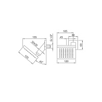 Fantini Milano Верхний душ, нерж. сталь, цвет хром 86 02 8087