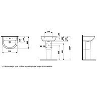 Раковина Laufen Pro 8.1095.1.000.104.1