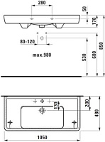 Раковина Laufen Pro  накладная 8.1395.8.000.104.1