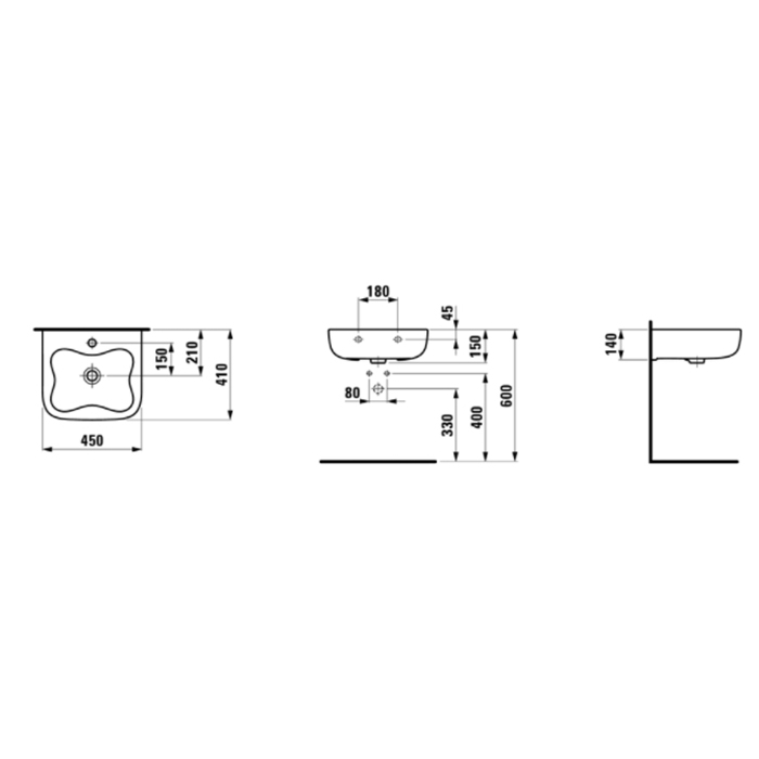 Рукомойник Laufen Florakids 8.1503.1.072.104.1