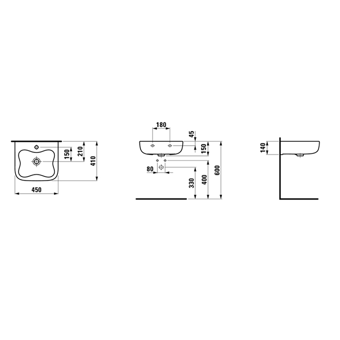 Рукомойник Laufen Florakids 8.1503.1.062.104.1