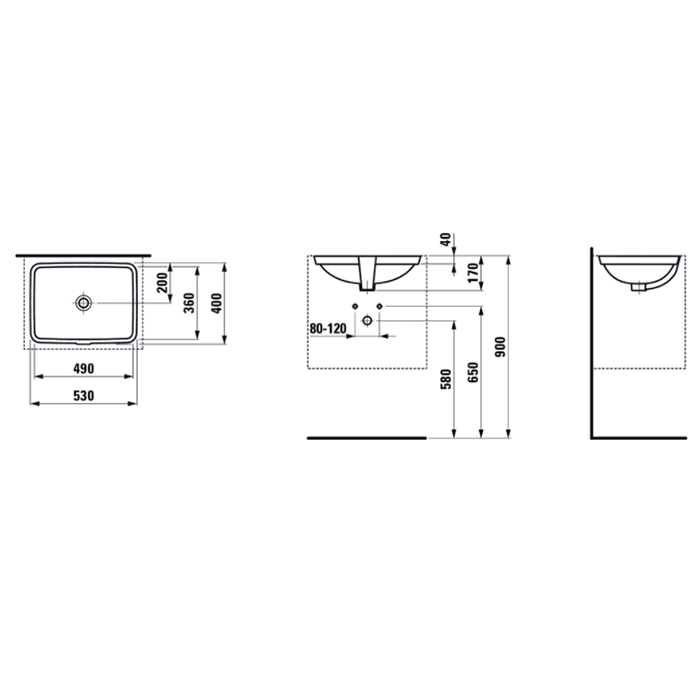 Раковина Laufen Pro A 8.1196.1.000.109.1