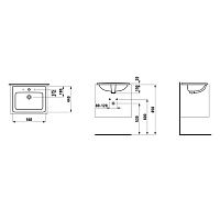 Раковина Laufen Pro A 8.1396.1.000.104.1