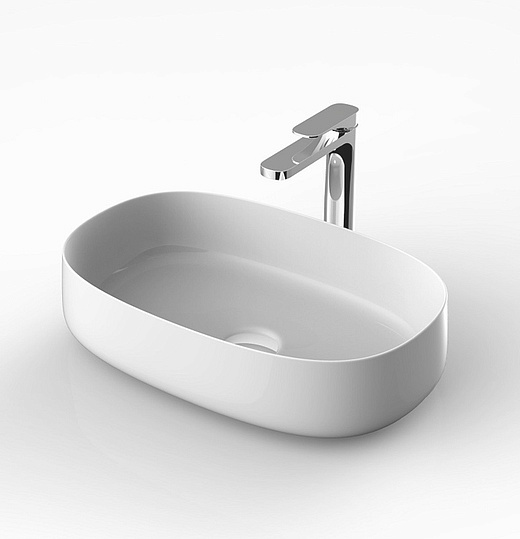 ArtCeram Cognac Раковина чаша 55x35x14,5h см, без перелива, покрытие Saniglaze, цвет: glossy white COL003 01 34