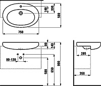 Раковина Laufen Alessi One 8.1397.2.400.104.1