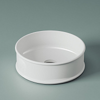 ArtCeram Atelier Раковина чаша d44x15h см, без перелива, цвет: glossy white ATL001 01 00