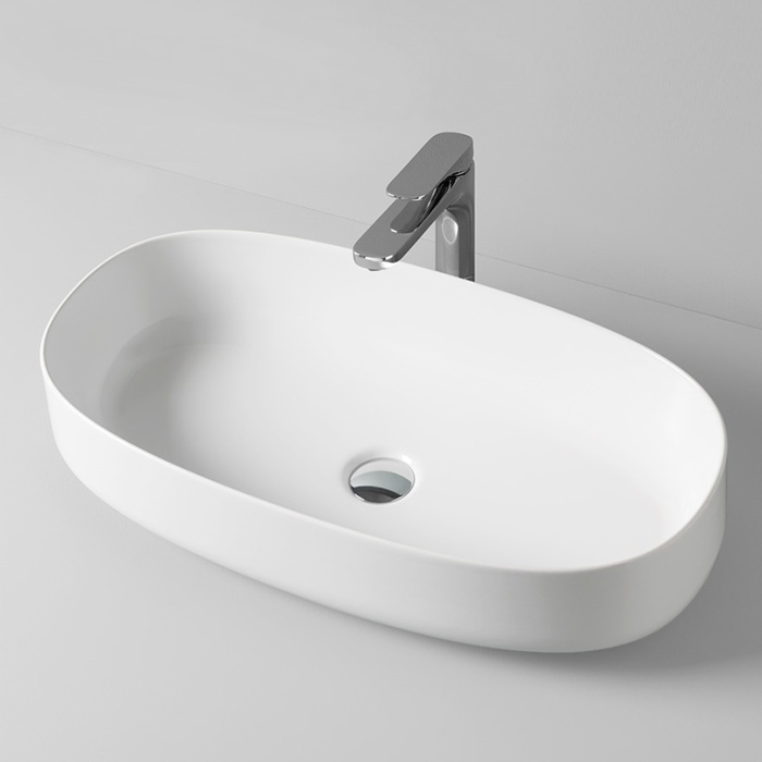 ArtCeram Cognac Раковина чаша 68x35x15h см, без перелива, покрытие Saniglaze, цвет: glossy white COL005 01 00