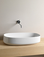 ArtCeram Cognac Раковина чаша 68x35x15h см, без перелива, покрытие Saniglaze, цвет: glossy white COL005 01 00