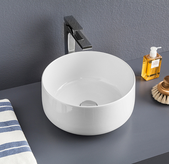 ArtCeram Cognac Раковина чаша d35x16h см, без перелива, покрытие Saniglaze, цвет: glossy white COL004 01 00