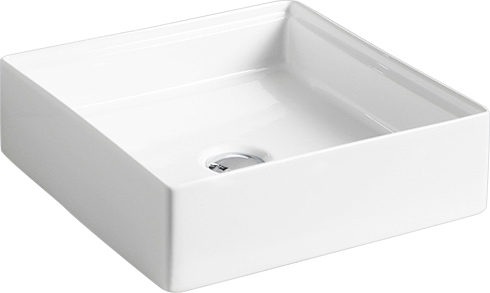 ArtCeram Scalino Раковина чаша 38x38x11,5h см, без перелива, цвет: glossy white SCL001 01 00