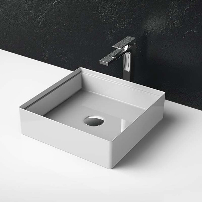 ArtCeram Scalino Раковина чаша 38x38x11,5h см, без перелива, цвет: glossy white SCL001 01 00