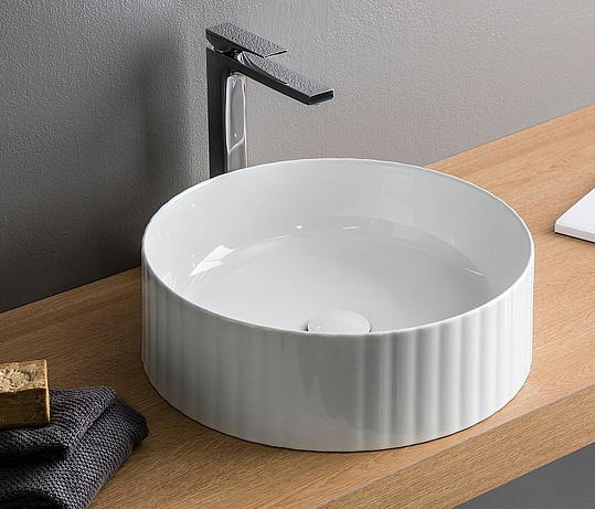 ArtCeram Millerighe Раковина чаша d44x14,5h см, без перелива, цвет: glossy white OSL010 01 00