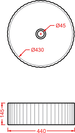 ArtCeram Millerighe Раковина чаша d44x14,5h см, без перелива, цвет: glossy white OSL010 01 00