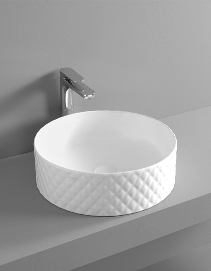 ArtCeram Rombo Раковина чаша d44x14,5h см, без перелива, цвет: glossy white OSL009 01 00